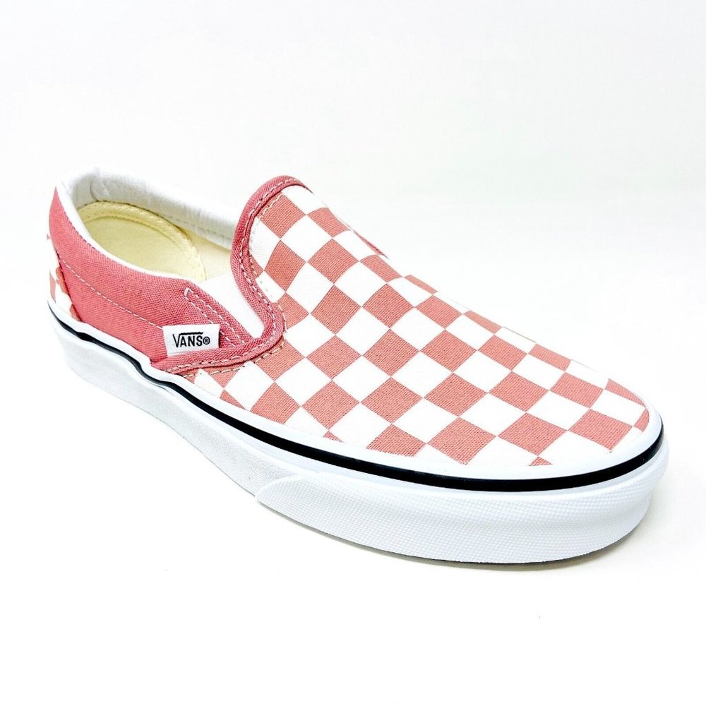 Vans Classic Slip On (Checkerboard) Rosette True White Womens Size 5.5 - Picture 2 of 5